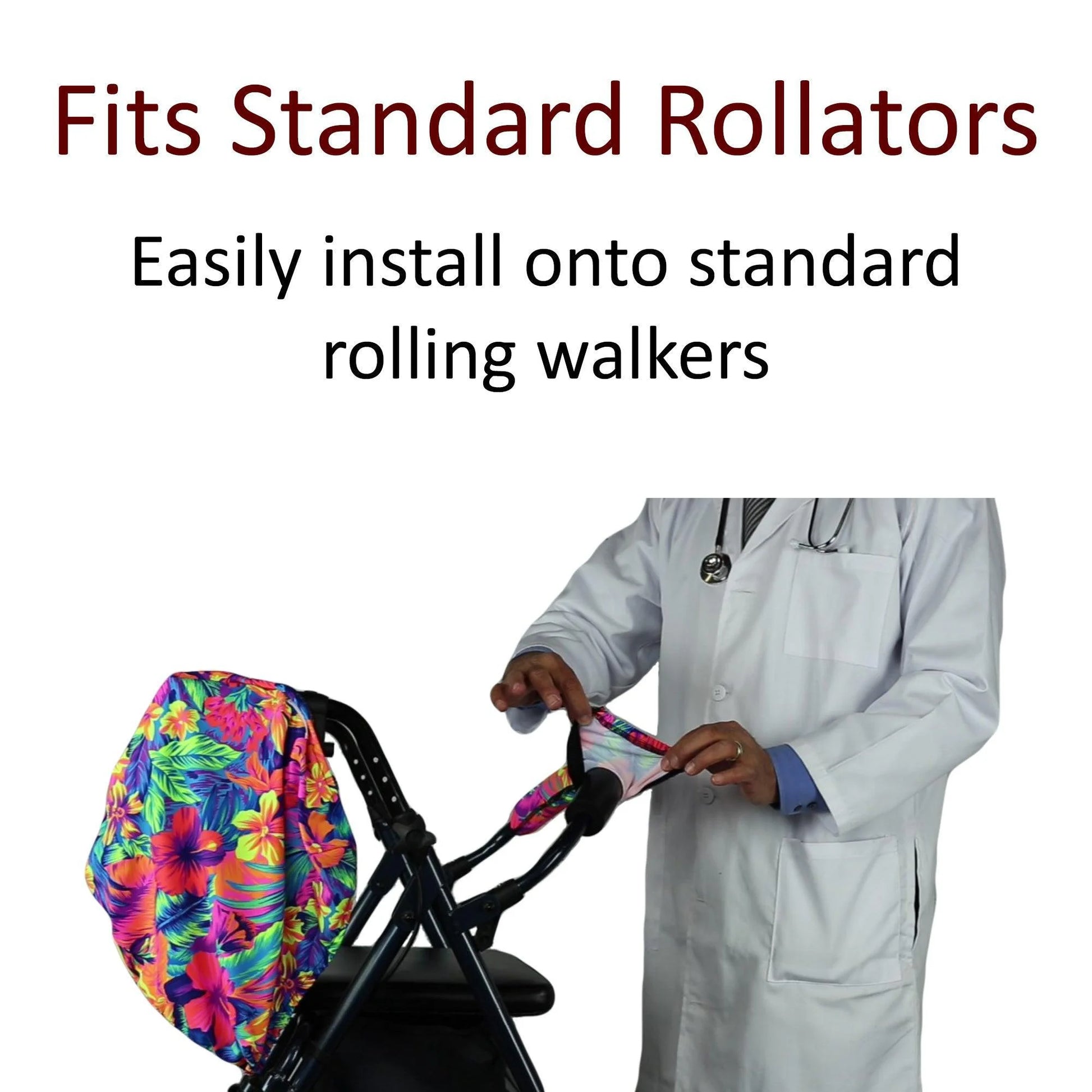 Rollator Walker Seat and Backrest Covers | Made in USA