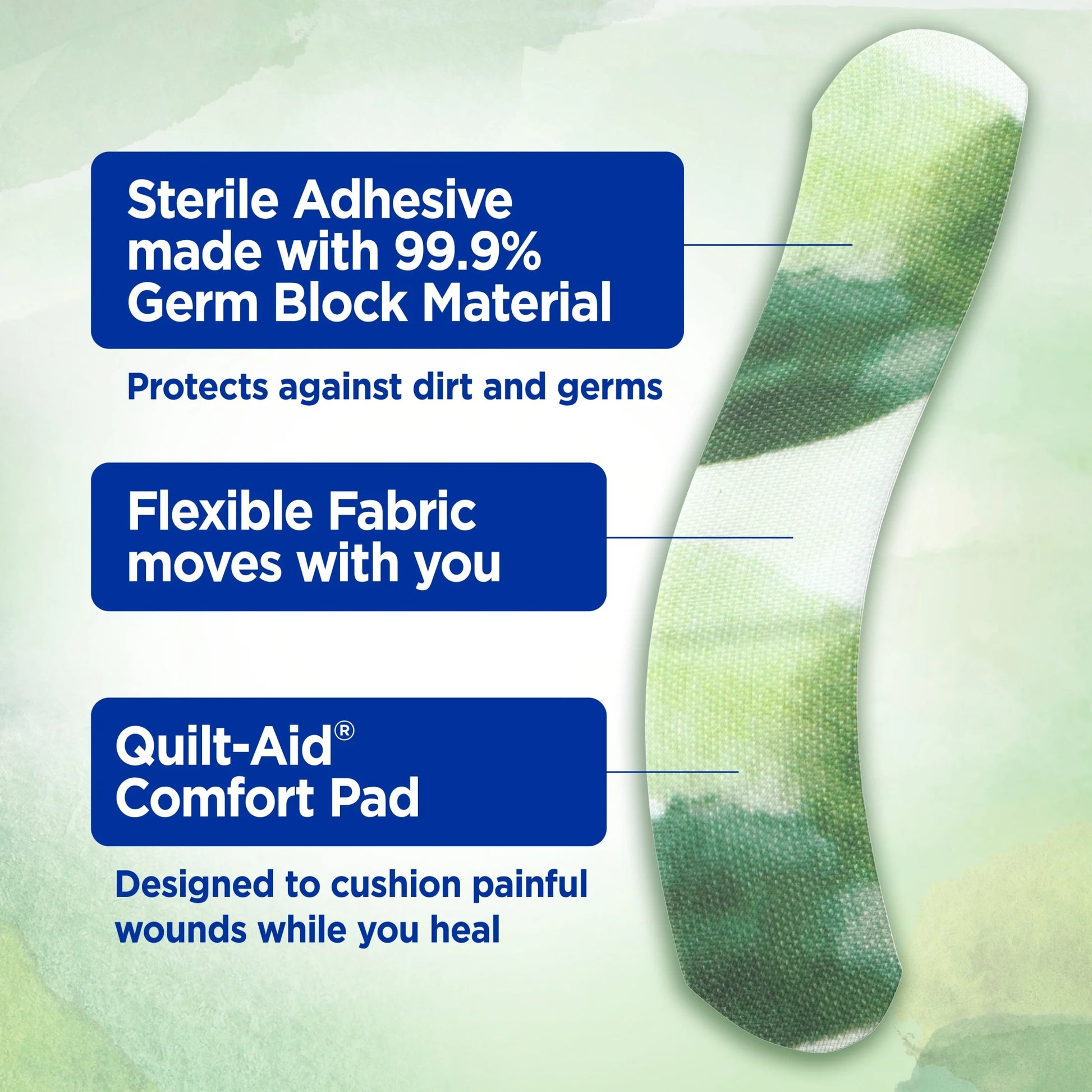 Brand Flexible Fabric Bandages, Forest, Assorted, 30 Ct