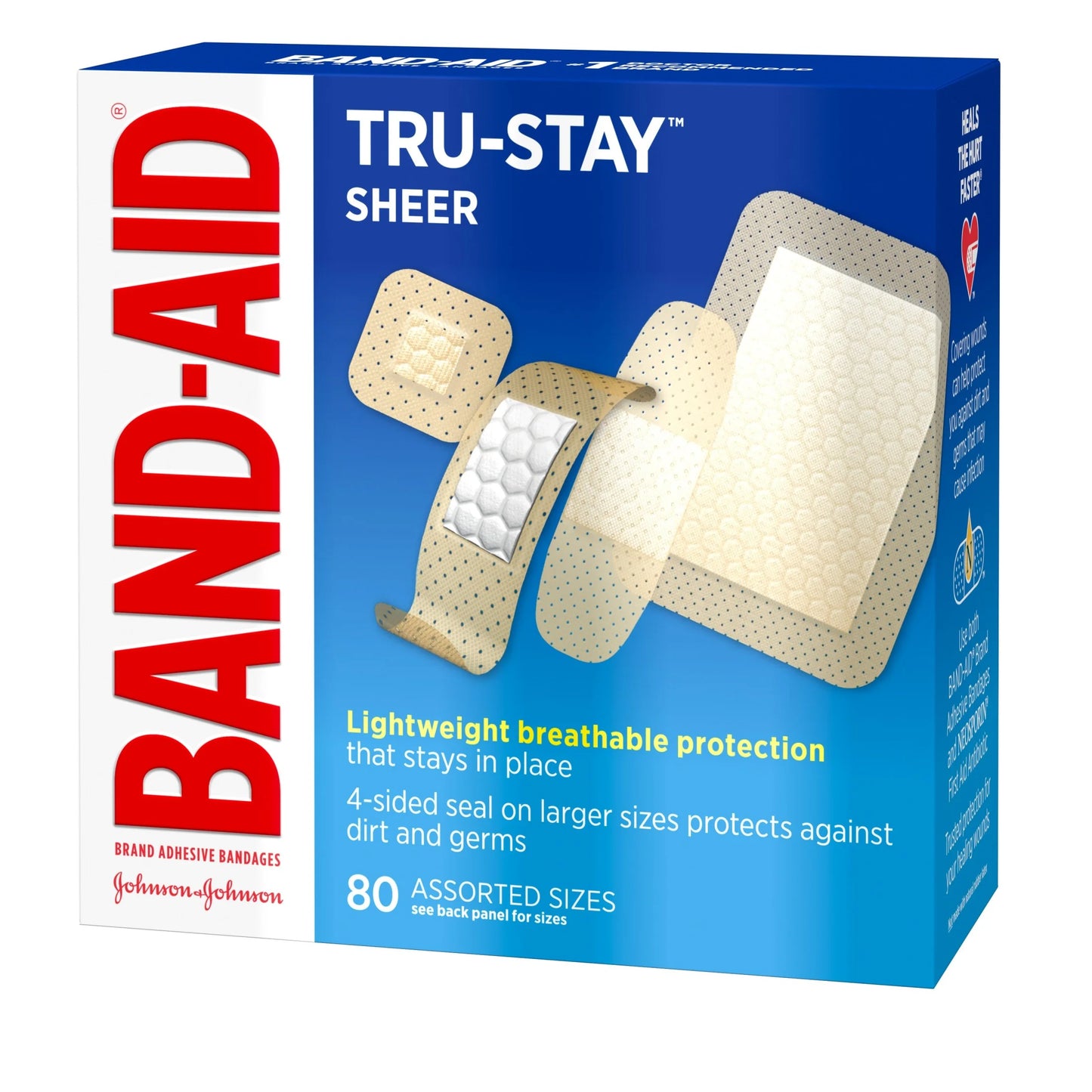 Brand Tru-Stay Sheer Adhesive Bandages, Assorted, 80 Ct