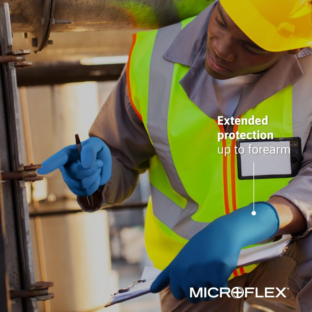 Microflex Safegrip SG-375 Extra Thick Disposable Latex Gloves