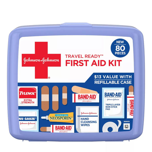 Johnson & Johnson First Aid Kit - 80Ct