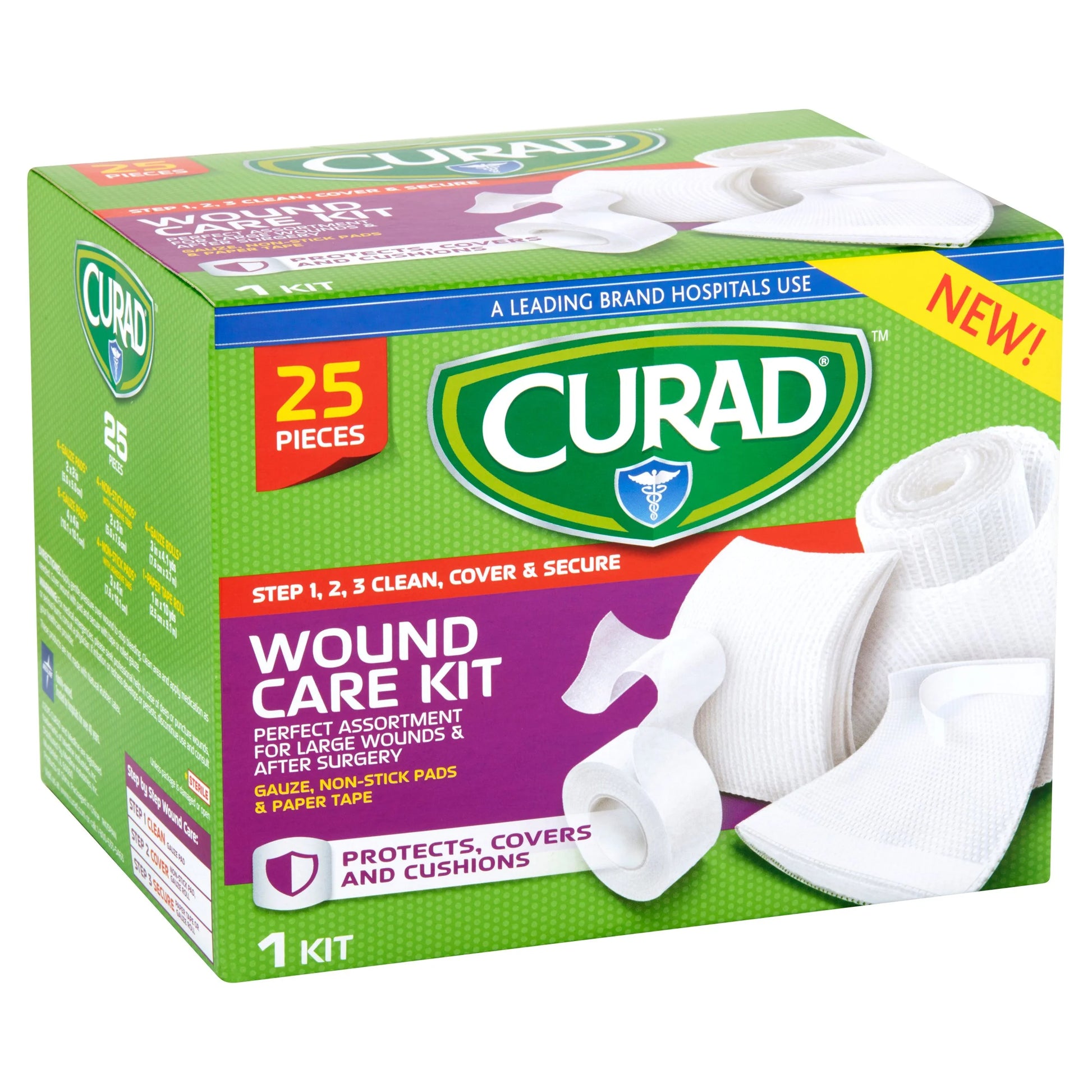 , MIICUR1625V1, Wound Care Kit, 25 / Box, White