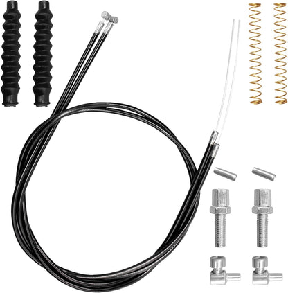 14Pcs Universal Rollator Brake Cable Kit with 45" Cable & Hardware - Replacement