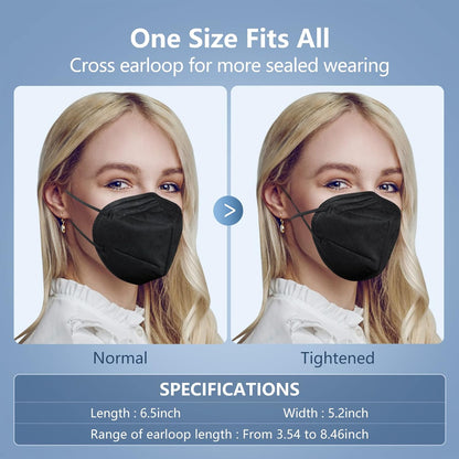 30 Packs KN95 Face Mask, 5-Plyers Protection Cup Dust Face Mask, Breathable Protection Mask for Women Man, Pink