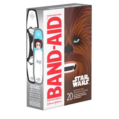 Adhesive Bandages, Star Wars Characters, Assorted Sizes 20 Ct (Pack of 2)