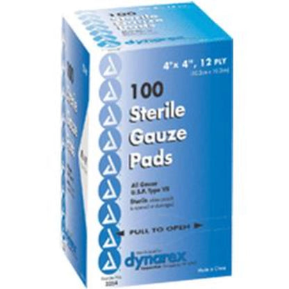 Sterile Gauze Pads 4 Inches X 4 Inches, 100 Each