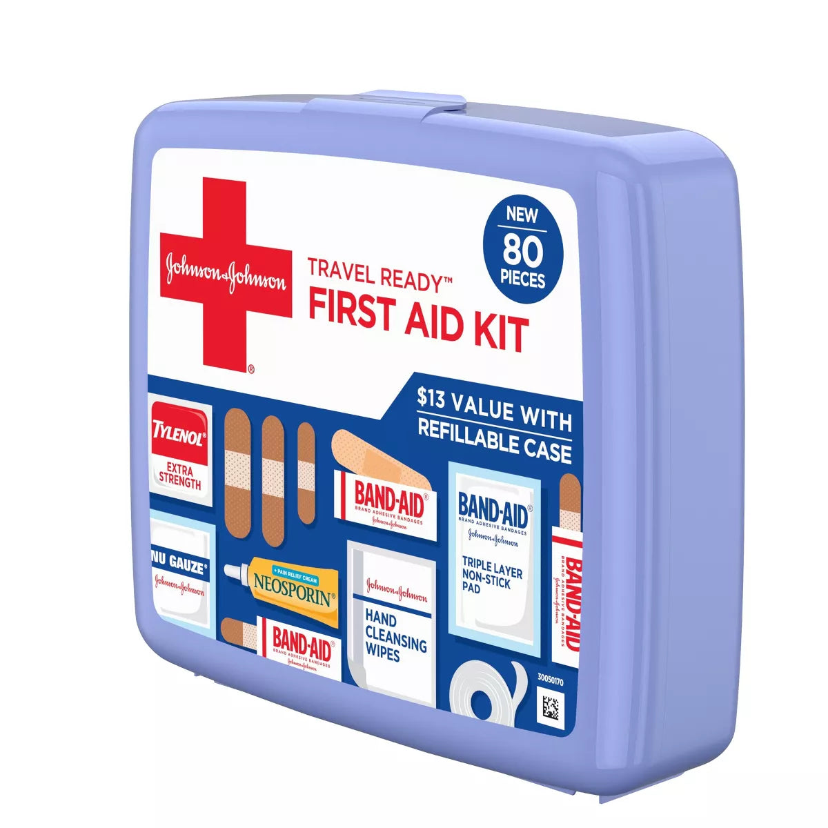 Johnson & Johnson First Aid Kit - 80Ct