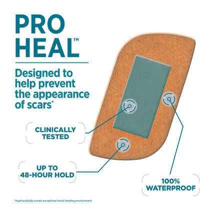 Brand Large Pro Heal Bandages + Hydrocolloid Pads, 5 Ct