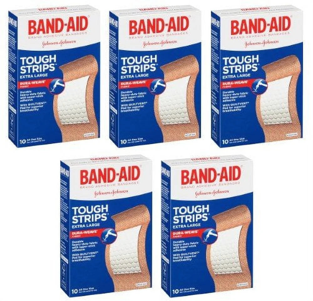 Water Block Tough-Strip Waterproof Elastic Bandage XL, 10Ct 5-Pack