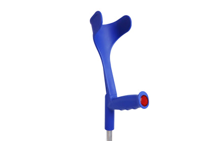 Pepe - Forearm Crutches for Adults (X2 Units, Open Cuff), Adult Crutches Adjustable Blue - Made in Europe