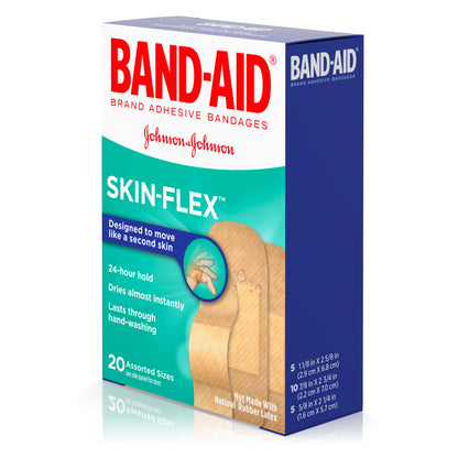 Brand Skin-Flex Adhesive Active Bandages, Assorted, 20 Ct