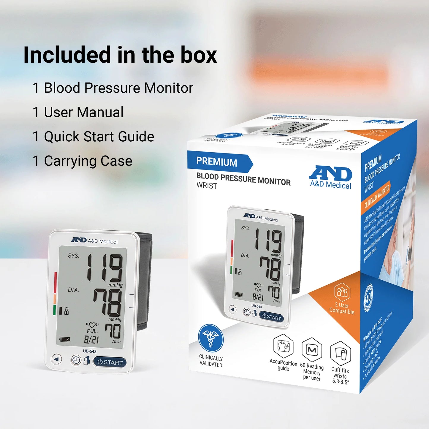 Premium Multi-User Wrist Blood Pressure Monitor