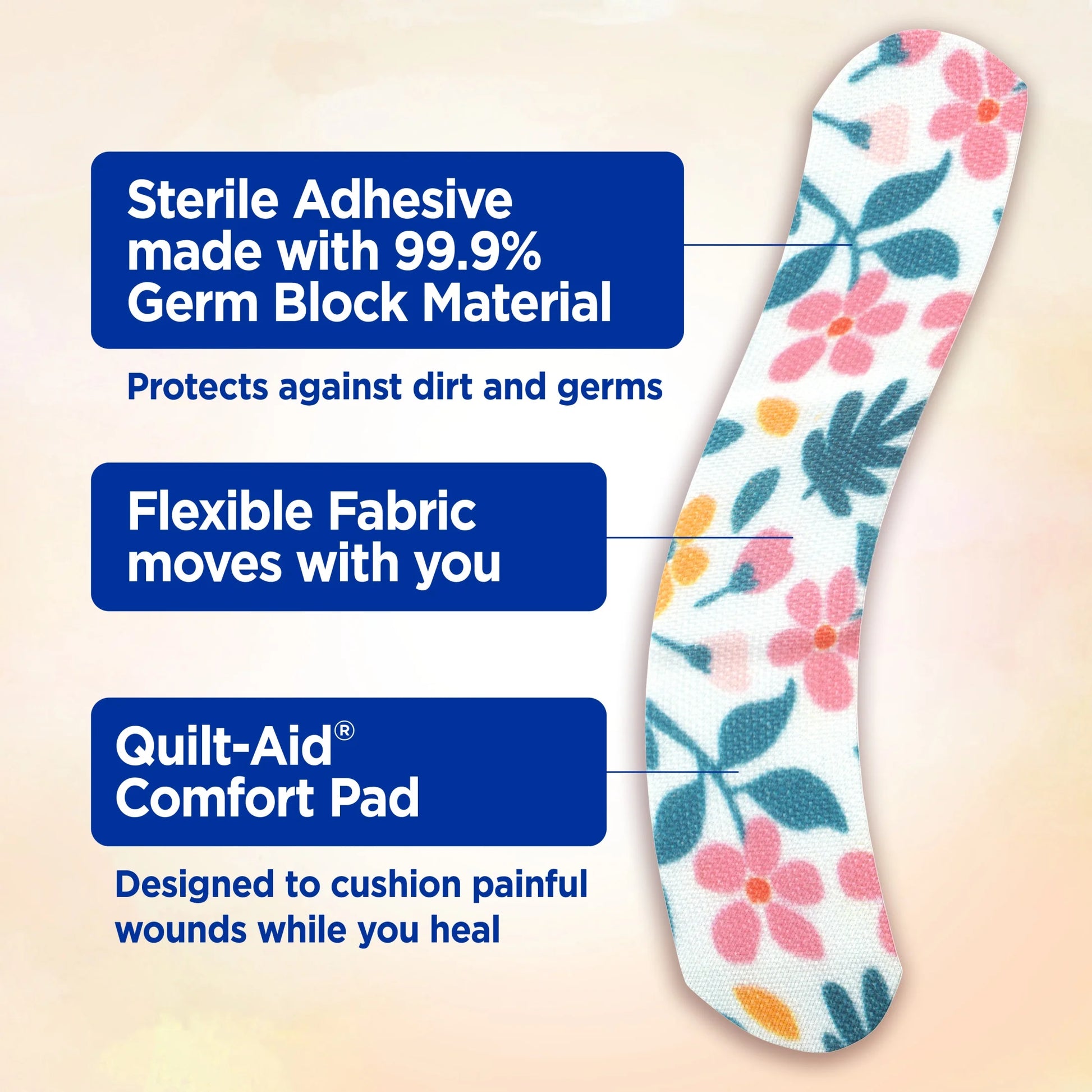 Brand Flexible Fabric Bandages, Wildflower, Assorted, 30 Ct