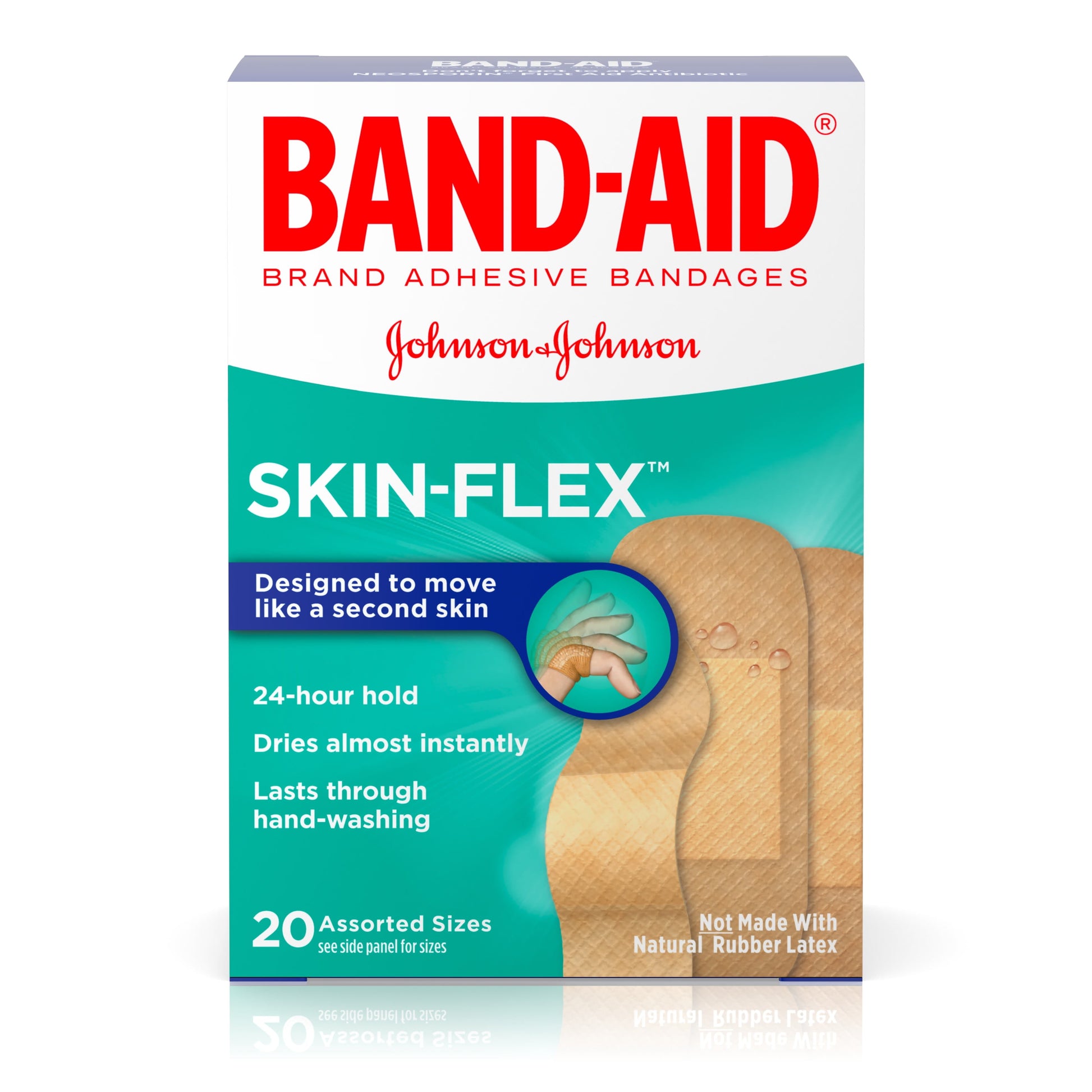 Brand Skin-Flex Adhesive Active Bandages, Assorted, 20 Ct