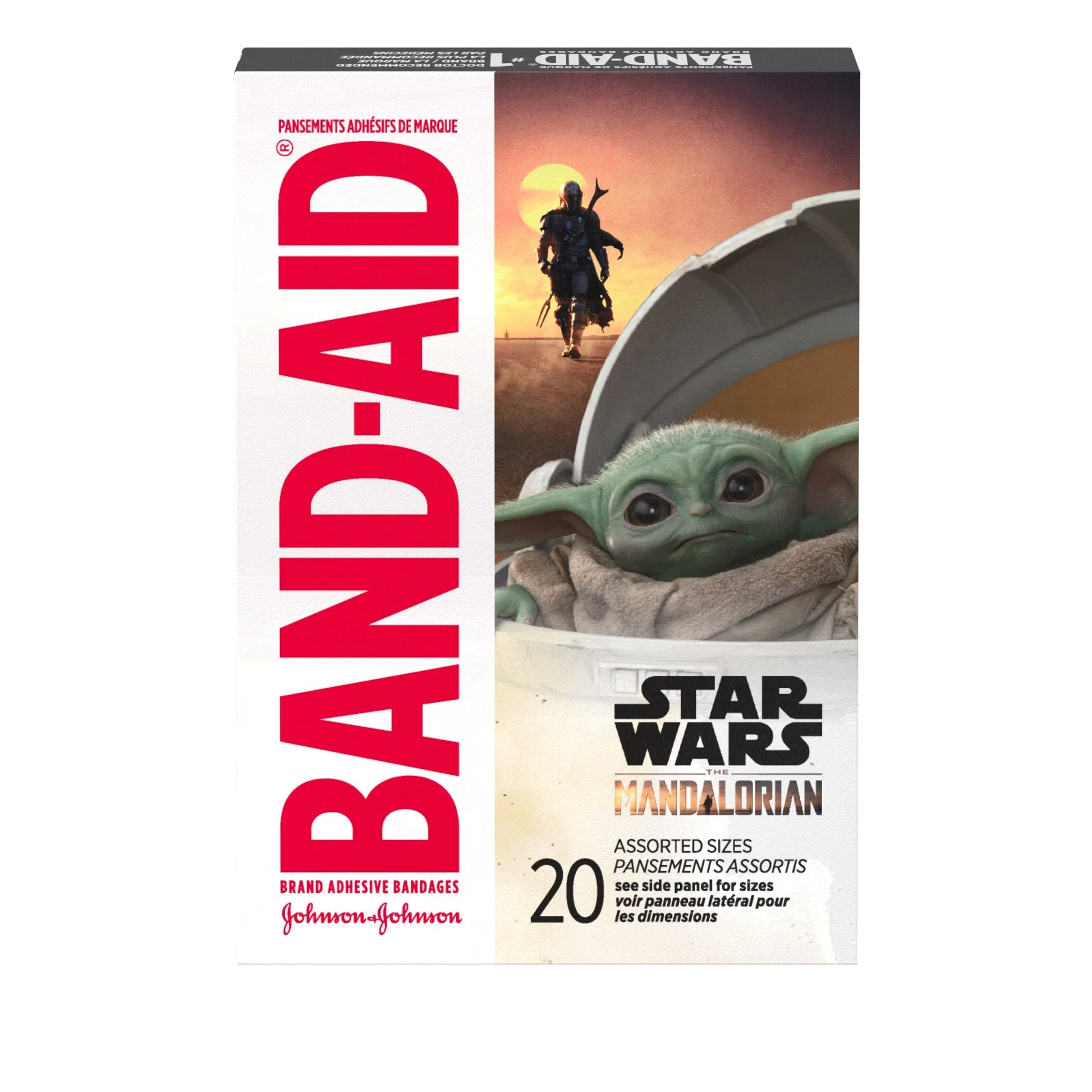 Brand Bandages for Kids, Star Wars the Mandalorian, 20 Ct