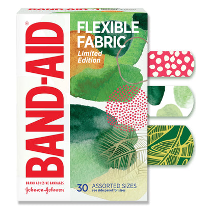 Brand Flexible Fabric Bandages, Forest, Assorted, 30 Ct