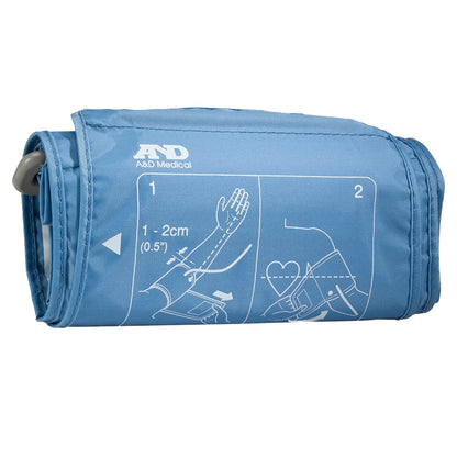 A & D Medical Large Cuff Arm Reusable Blood Pressure Cuff UA-291 Blue 1 Each