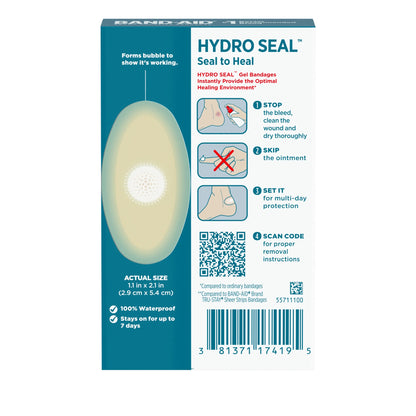 Brand Hydro Seal Hydrocolloid Gel Heel Bandages, 6 Ct