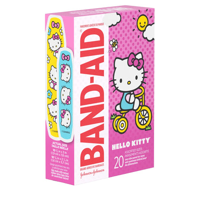 Adhesive Bandages, Hello Kitty, Assorted Sizes 20 Ct