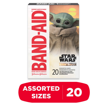 Brand Bandages for Kids, Star Wars the Mandalorian, 20 Ct