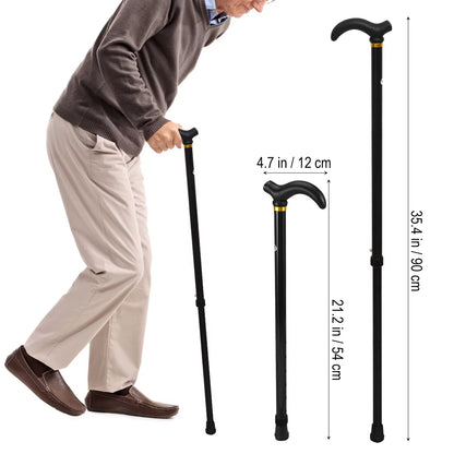 Walking Cane Elder Cane Stickmen Adjustable Folding Canes Collapsible Senior Sticks Elder Crutches for Mothers the Elder Fathers