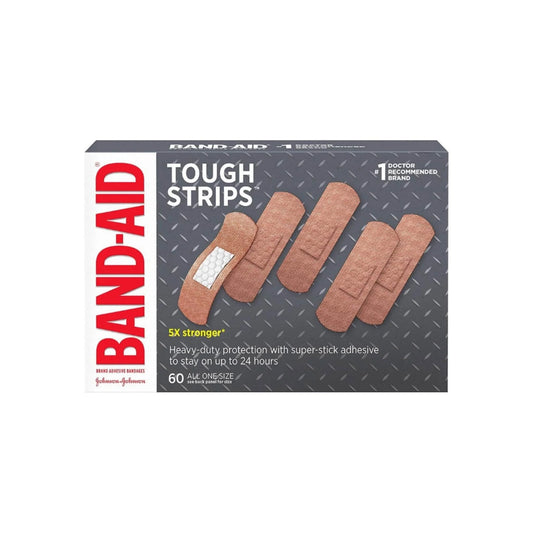 Brand Adhesive Bandages Tough Strips, 60 Ea