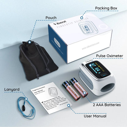 Pulse Oximeter Fingertip, Heart Rate Monitor and Spo2 Levels, S5