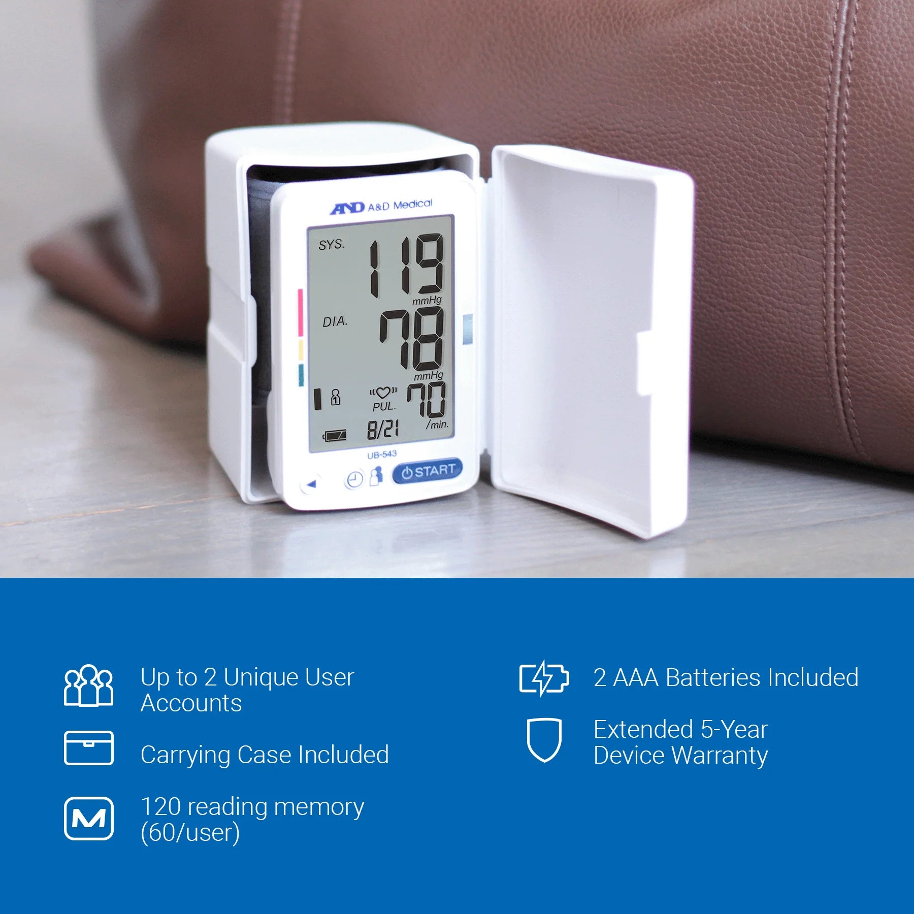 Premium Multi-User Wrist Blood Pressure Monitor