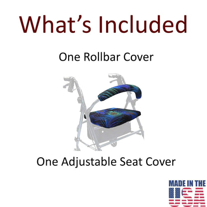 Rollator Walker Seat and Backrest Covers | Made in USA