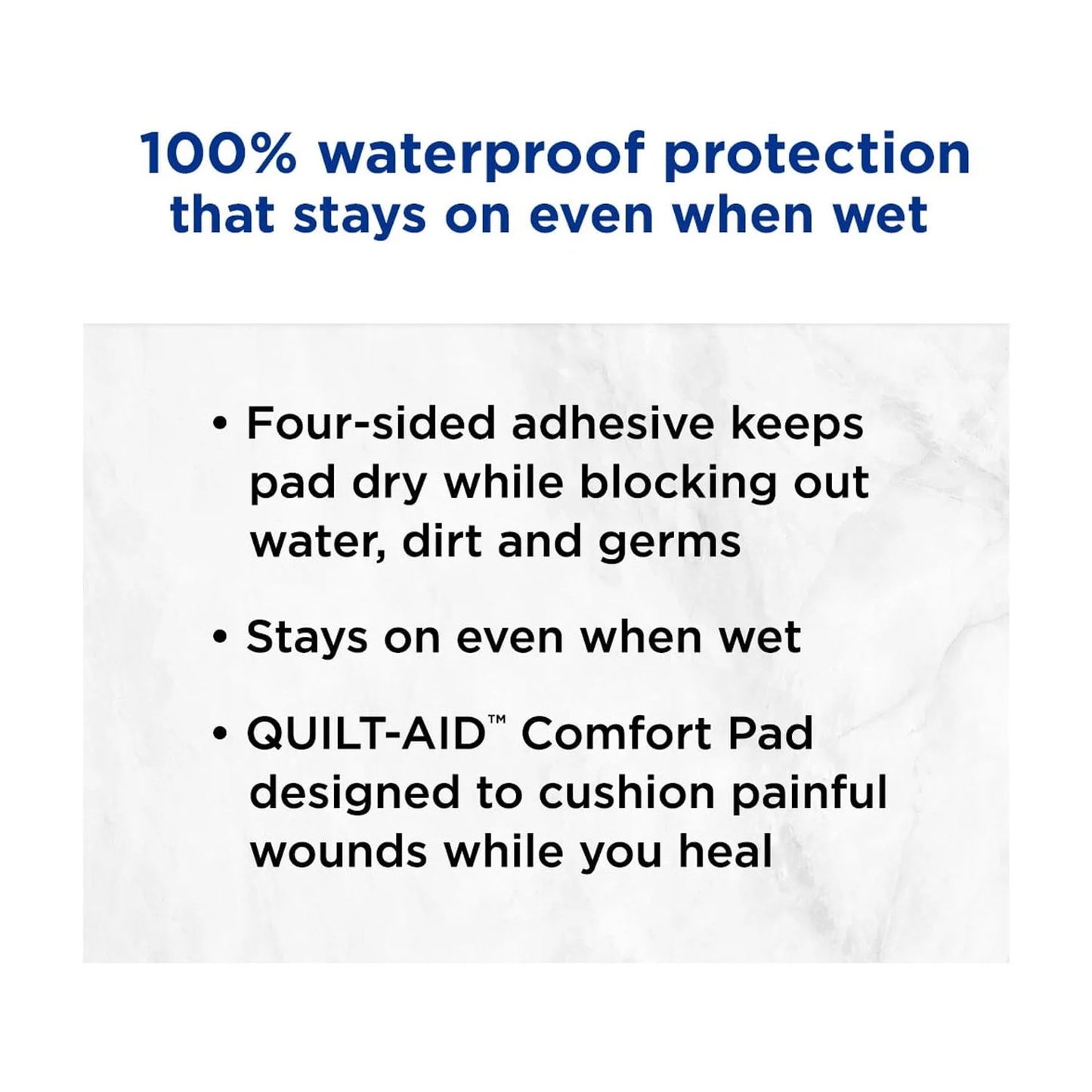 (2 Pack)  Brand Water Block Clear Waterproof Adhesive Bandages, 30 Ct